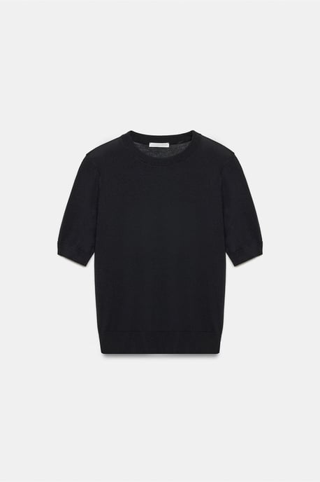 Ribbad T-shirt med kort ärm - Image 5
