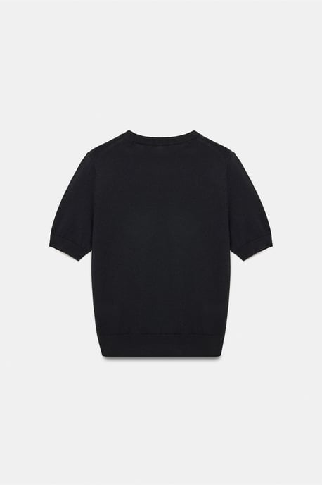 Ribbad T-shirt med kort ärm - Image 6