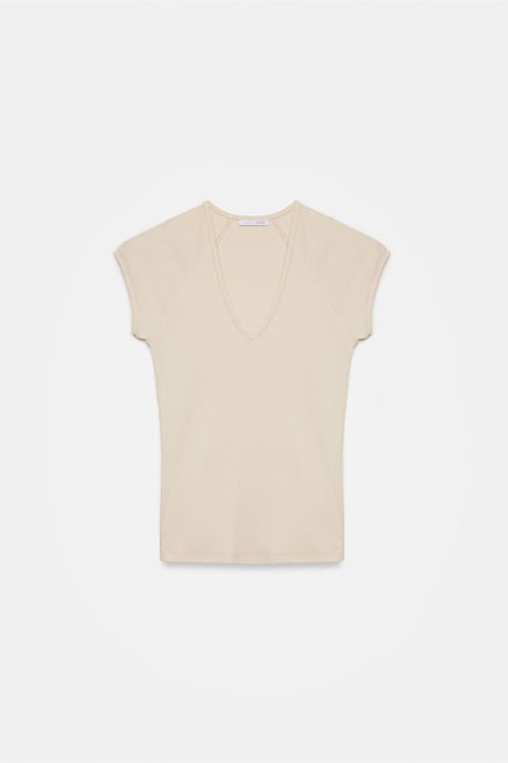 Slim Fit Crop Jersey Top - Image 4