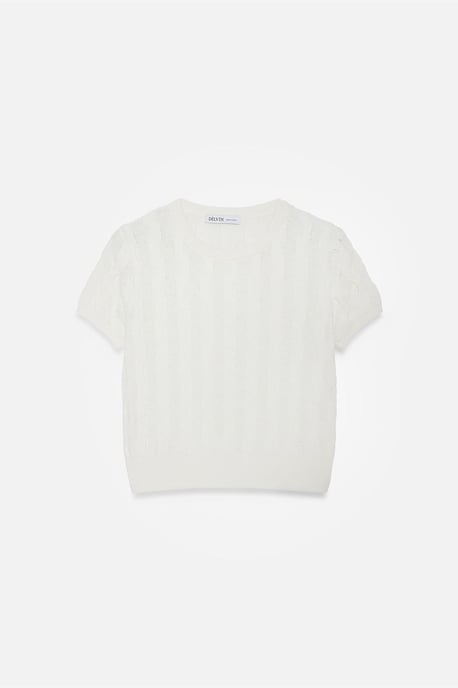 Geleide Ribbel Crop Blouse - Image 5