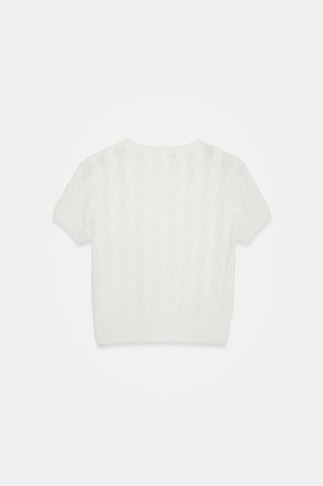 Geleide Ribbel Crop Blouse - Image 6
