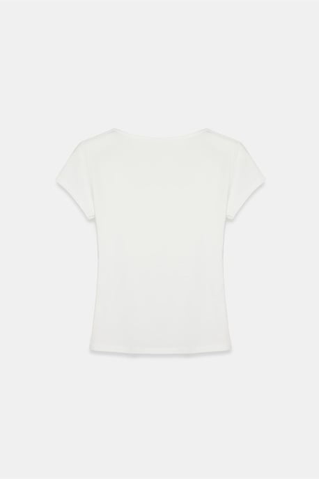 Slim Fit V-ringad stickad blus - Image 6