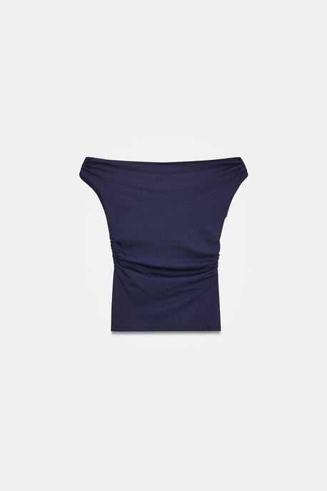 Dam Off-shoulder Slim-fit Jersey Blus - Image 6