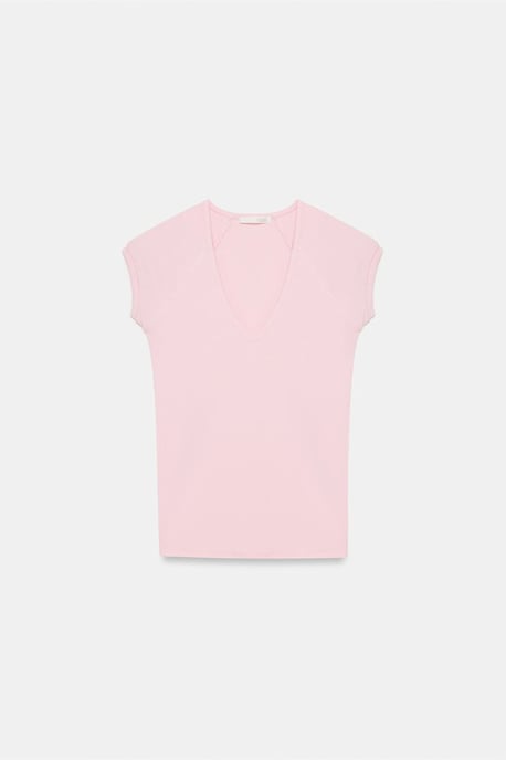 Slim Fit Crop Jersey Top - Image 5