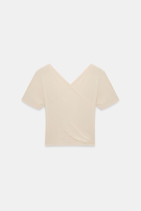 Slim Fit V-hals Jersey Blouse - Image 6