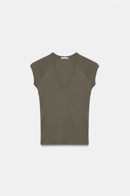 Slim Fit Crop Jersey Top - Image 5