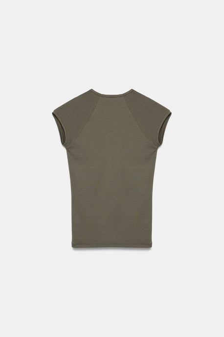 Slim Fit Crop Jersey Top - Image 6