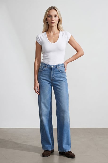 Slim Fit Crop Jersey Top - Image 4