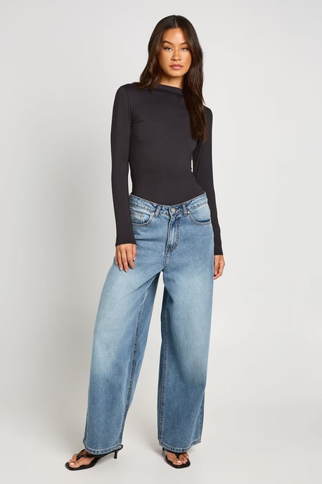 Tall Second Skin Crew Neck Long Sleeve Bodysuit - Image 3