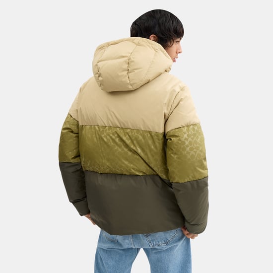 Colorblock Down Jacket In Recycled Polyester - Image 3