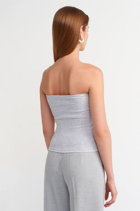Kvinnors axelbandslös slim-fit cropptop - Image 2