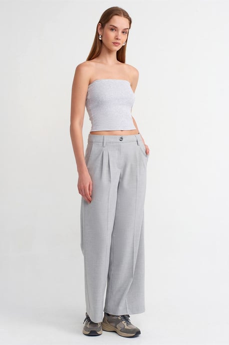 Kvinnors axelbandslös slim-fit cropptop - Image 3