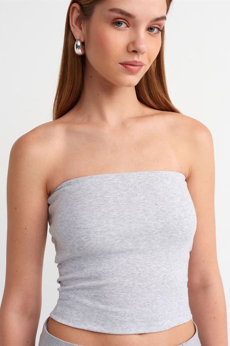 Kvinnors axelbandslös slim-fit cropptop - Image 4