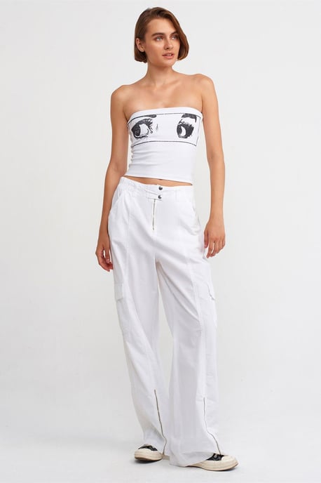 Mönstrad Offshoulder Crop Top - Image 3