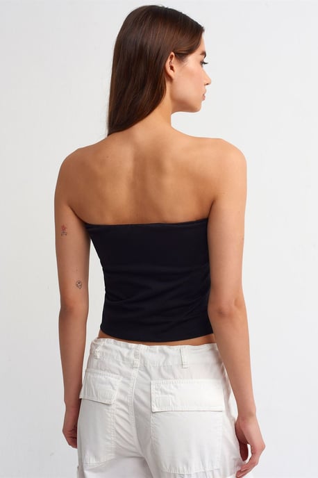 Helfodrad Slim-fit Crop Top Med Stendetalj - Image 2