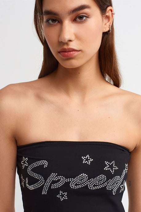 Helfodrad Slim-fit Crop Top Med Stendetalj - Image 3