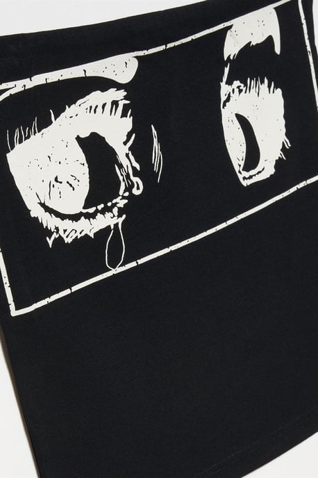 Tryckt Off-Shoulder Crop Top - Image 3