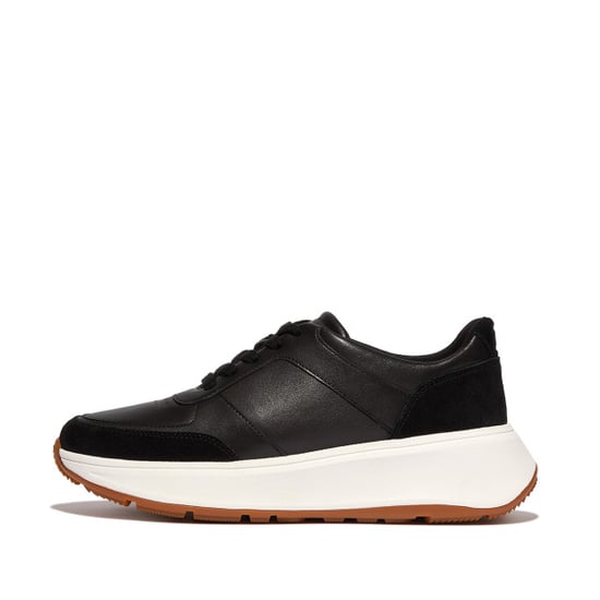 FitFlop F-mode leather/suede flatform sneakers - Image 2