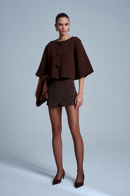 Korte Jacquard Knopen Cardigan - Image 6