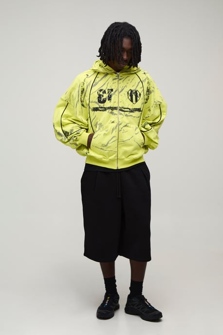 Afterlight Balaclava Printed Zip Thru Hoodie - Image 4