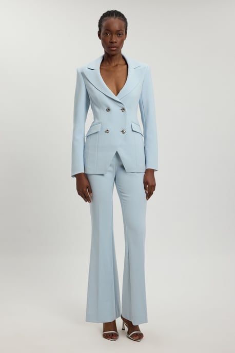 Compact Stretch Double Breasted Blazer - Image 5