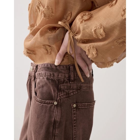 Summum 4s2914-12401 713 baggy loose pant rugged cotton twill coffee - Image 1