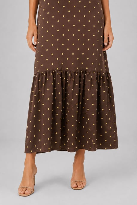 Polkadot Halter Maxi Jurk - Image 5