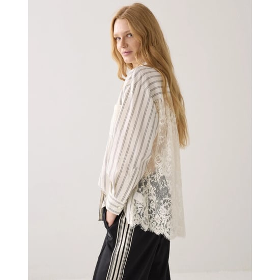 Summum 2s3364-12437 122 blouse stripe lace mix ivory - Image 2