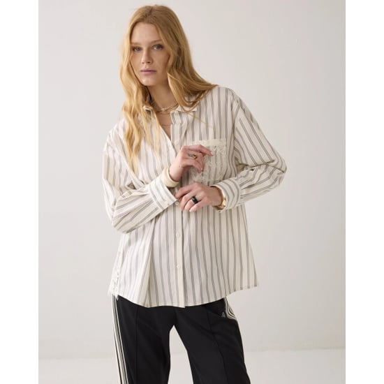 Summum 2s3364-12437 122 blouse stripe lace mix ivory - Image 4