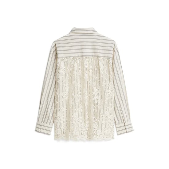 Summum 2s3364-12437 122 blouse stripe lace mix ivory - Image 6