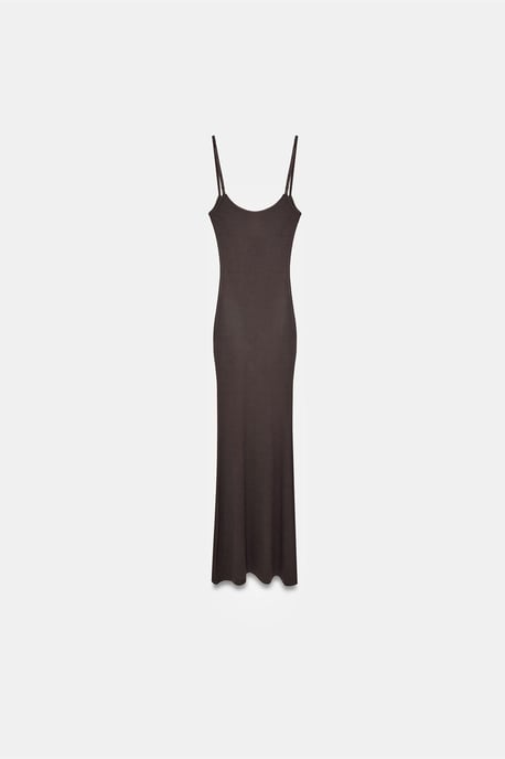 Ribbad Bodycon Maxiklänning - Image 5