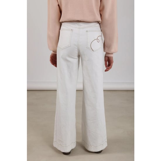 Nukus Nkf09051 17 abby pants denim embroidery off white - Image 2
