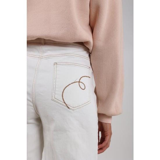 Nukus Nkf09051 17 abby pants denim embroidery off white - Image 6