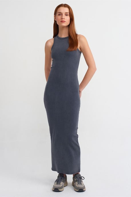 Geribbelde Bodycon Maxi-jurk - Image 1