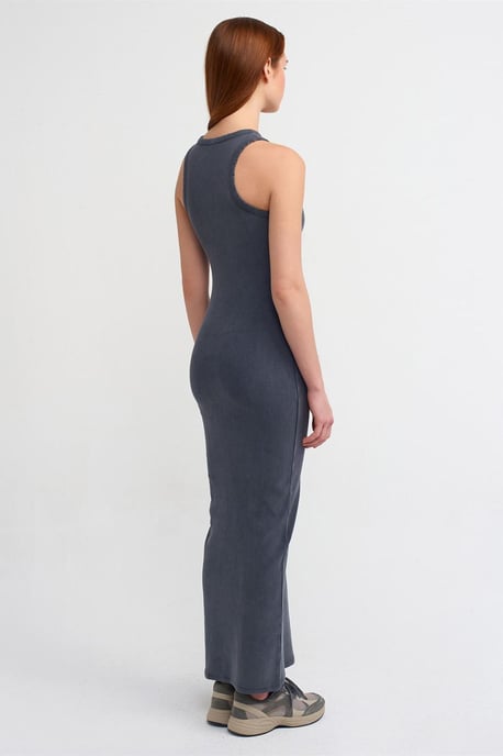 Geribbelde Bodycon Maxi-jurk - Image 2