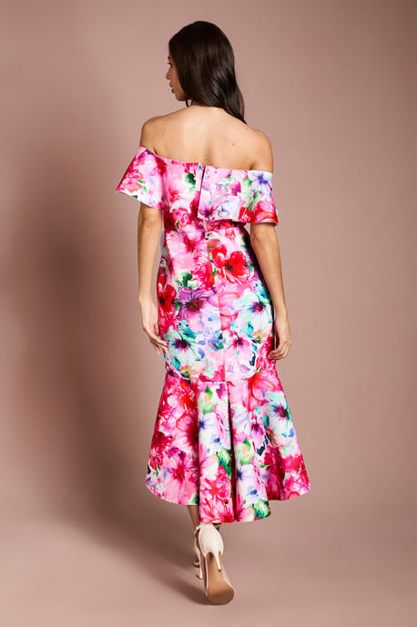 Placement Floral Scuba Dress - Image 3