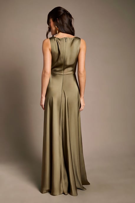 Coast Honoured Sleeveless Cowl Neck Satin Maxi Bridesmaid Dress - Image 3