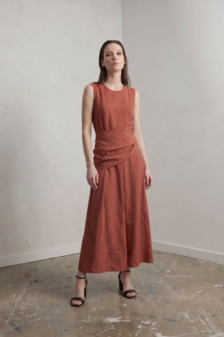 Mouwloze A-Line Midi-jurk - Image 2