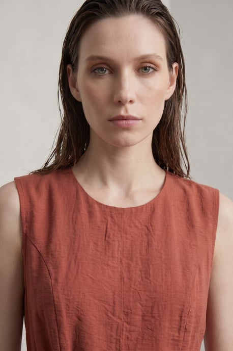 Mouwloze A-Line Midi-jurk - Image 3