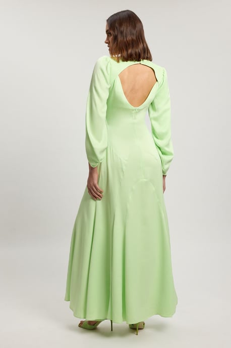 Satin Viscose Soft Midi Dress - Image 3