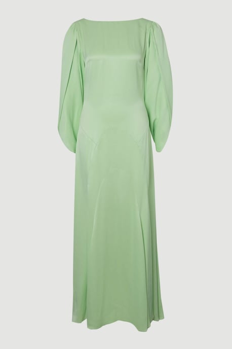 Satin Viscose Soft Midi Dress - Image 4