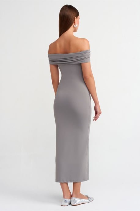 Off-Shoulder Bodycon Midiklänning - Image 2