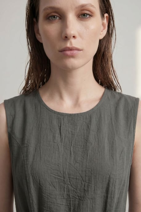 Mouwloze A-Lijn Midi-jurk - Image 4