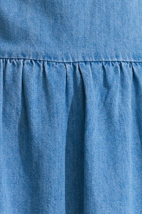 Dames Katoenen Denim Midi-jurk - Image 3