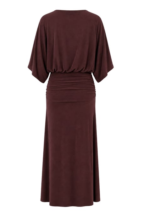 Crew Neck Midi Gebreid Jurk - Image 3