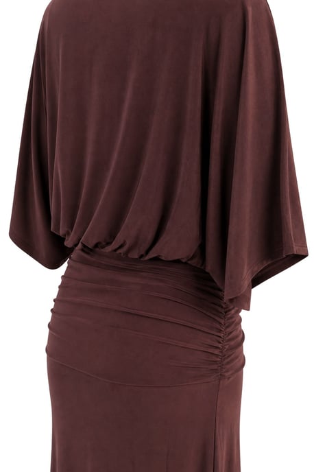 Crew Neck Midi Gebreid Jurk - Image 4