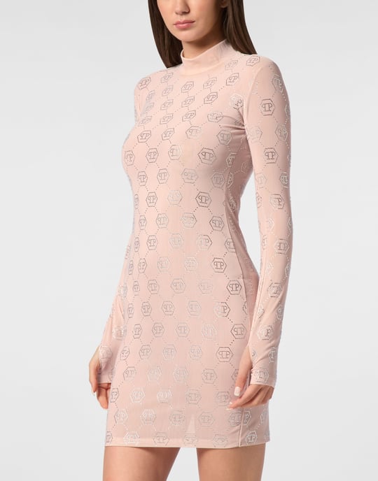 Shirt Dress Monogram Strass - Image 3