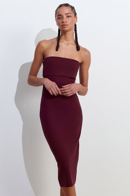 Strapless Bodycon Midi-jurk - Image 3