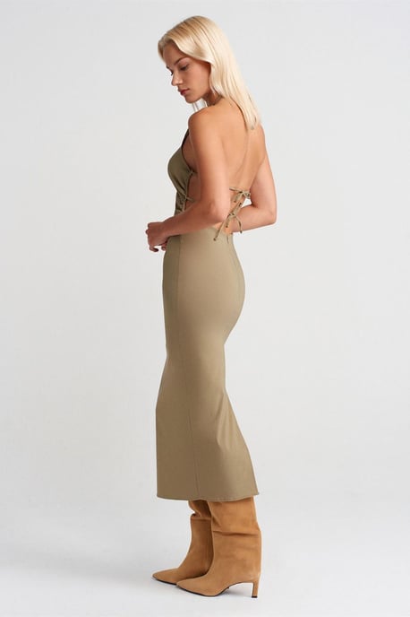 Halternekk Bodycon Midi-jurk - Image 4