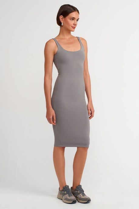 Mouwloze Bodycon Midi Jurk - Image 4